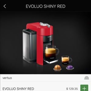 Nespresso vertuo machine